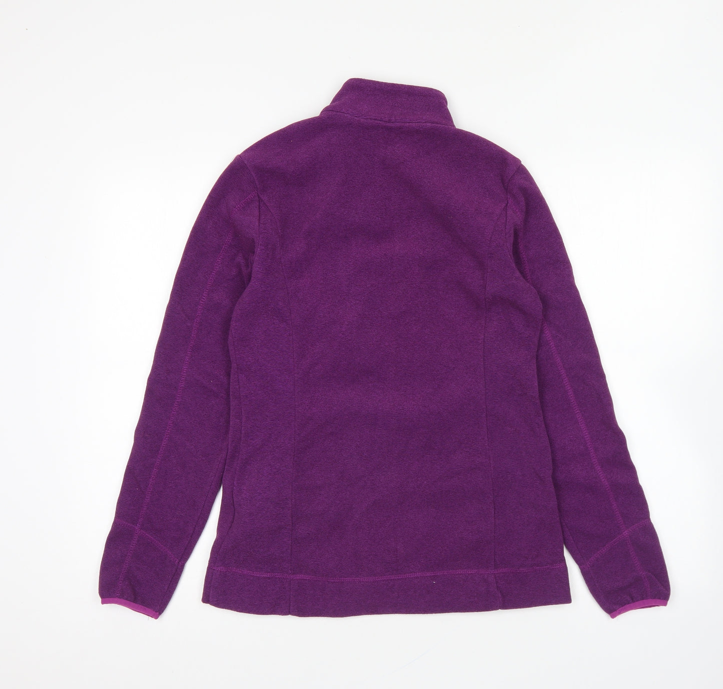 DECATHLON Womens Purple Polyester Full Zip Sweatshirt Size S Zip