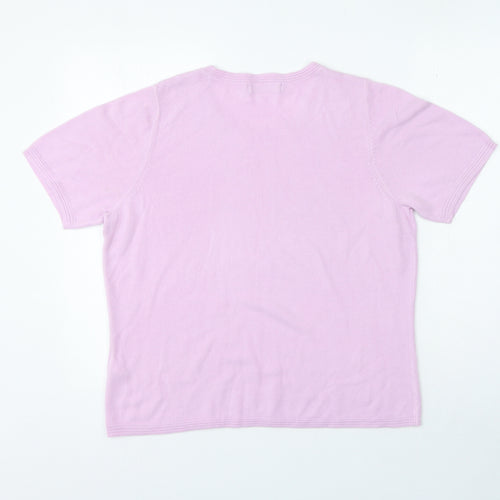 Marks and Spencer Womens Purple Acrylic Top Nightshirt Size 16