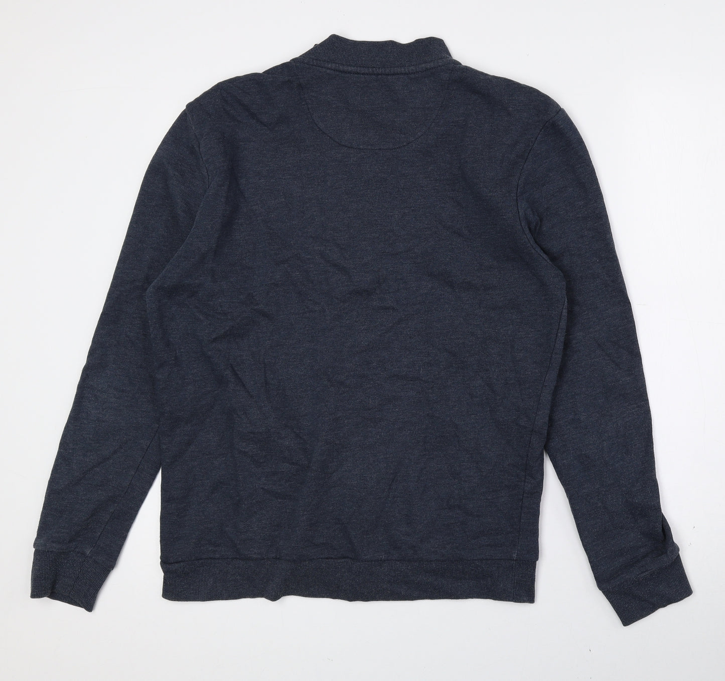 Brave Soul Mens Blue Polyester Full Zip Sweatshirt Size M
