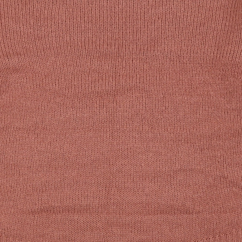 New Look Womens Pink Crew Neck Acrylic Pullover Jumper Size S
