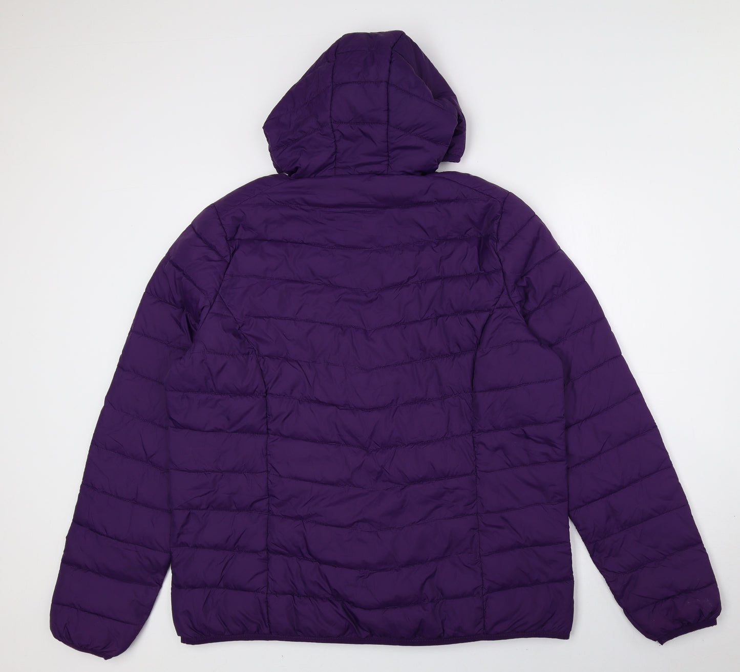 Freedom Trail Womens Purple Quilted Coat Size 18 Zip