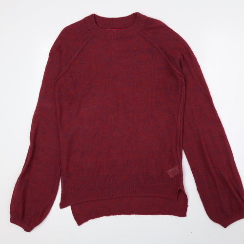 NEXT Womens Pink Crew Neck Acrylic Pullover Jumper Size 6