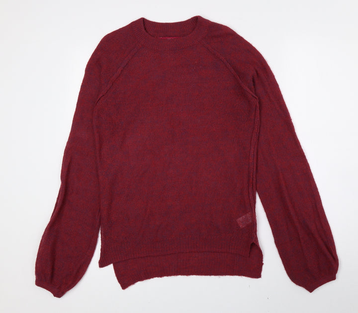 NEXT Womens Pink Crew Neck Acrylic Pullover Jumper Size 6