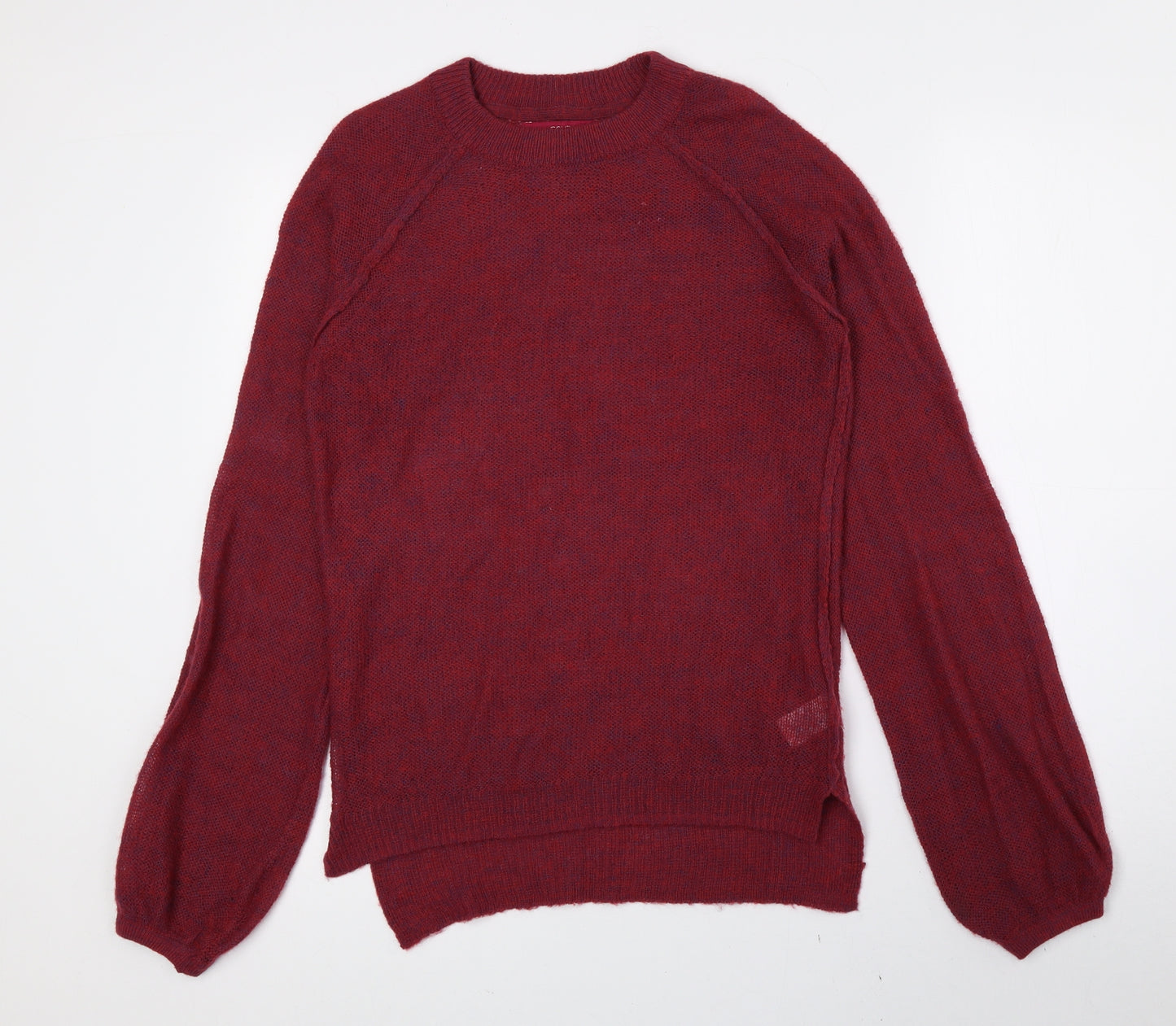 NEXT Womens Pink Crew Neck Acrylic Pullover Jumper Size 6