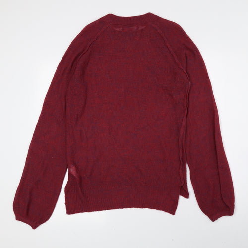 NEXT Womens Pink Crew Neck Acrylic Pullover Jumper Size 6