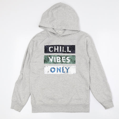 H&M Girls Multicoloured Polyester Pullover Hoodie Size 11-12 Years