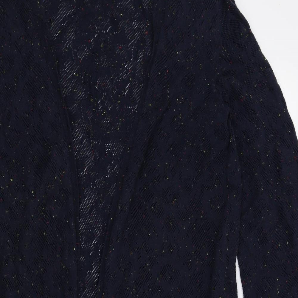 Indigo Womens Multicoloured V-Neck Cotton Cardigan Jumper Size 14