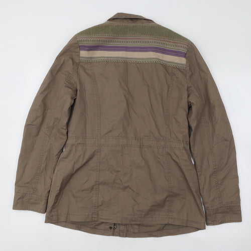 Marks and Spencer Womens Brown Jacket Size 10 Zip