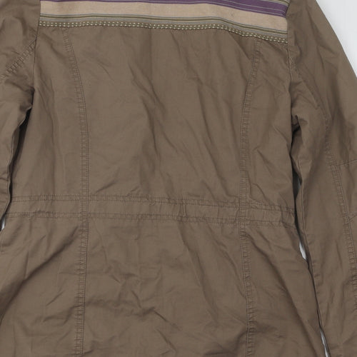 Marks and Spencer Womens Brown Jacket Size 10 Zip