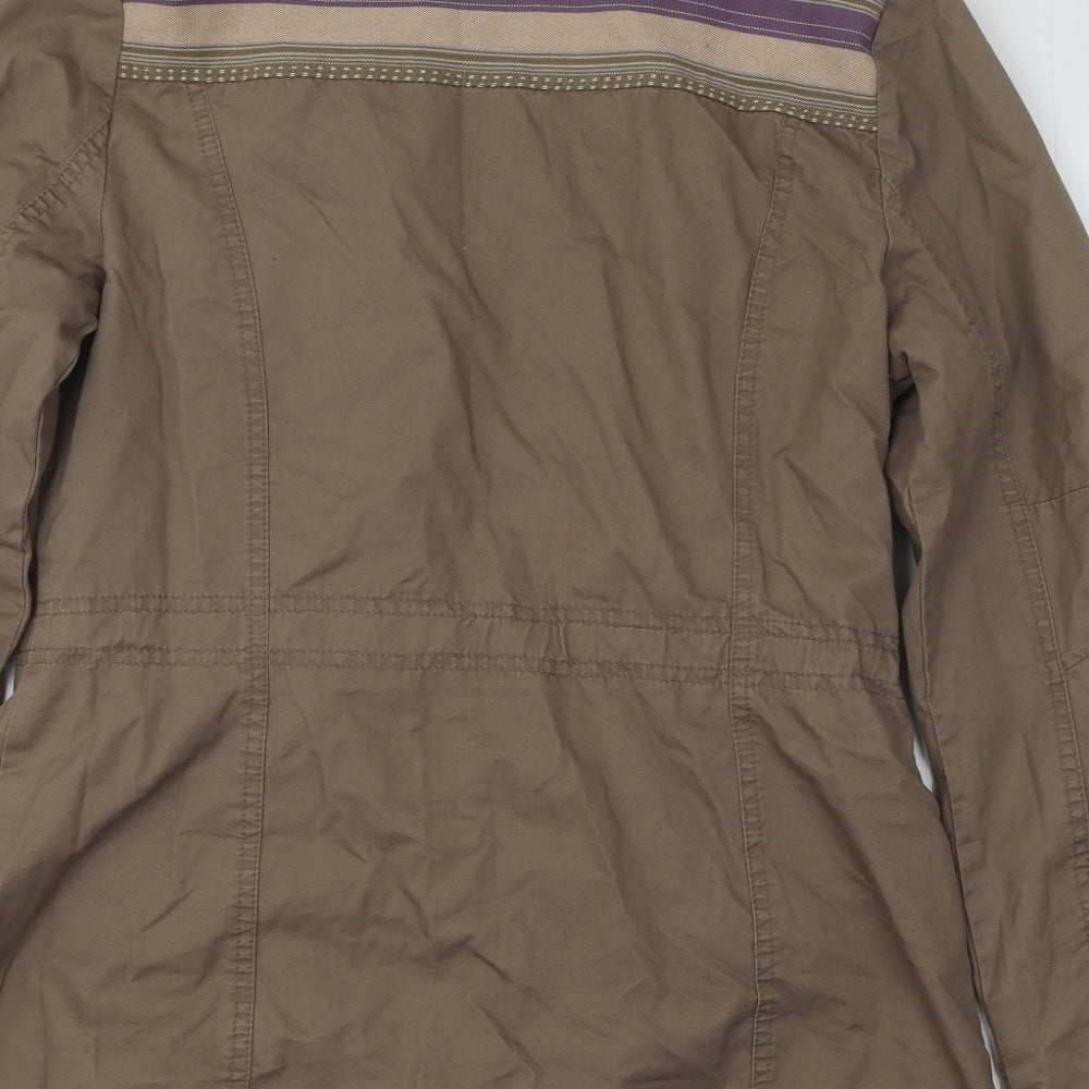 Marks and Spencer Womens Brown Jacket Size 10 Zip