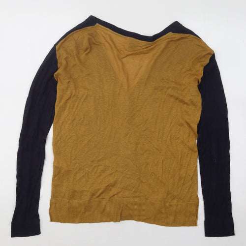 H&M Womens Blue V-Neck Viscose Cardigan Jumper Size XS