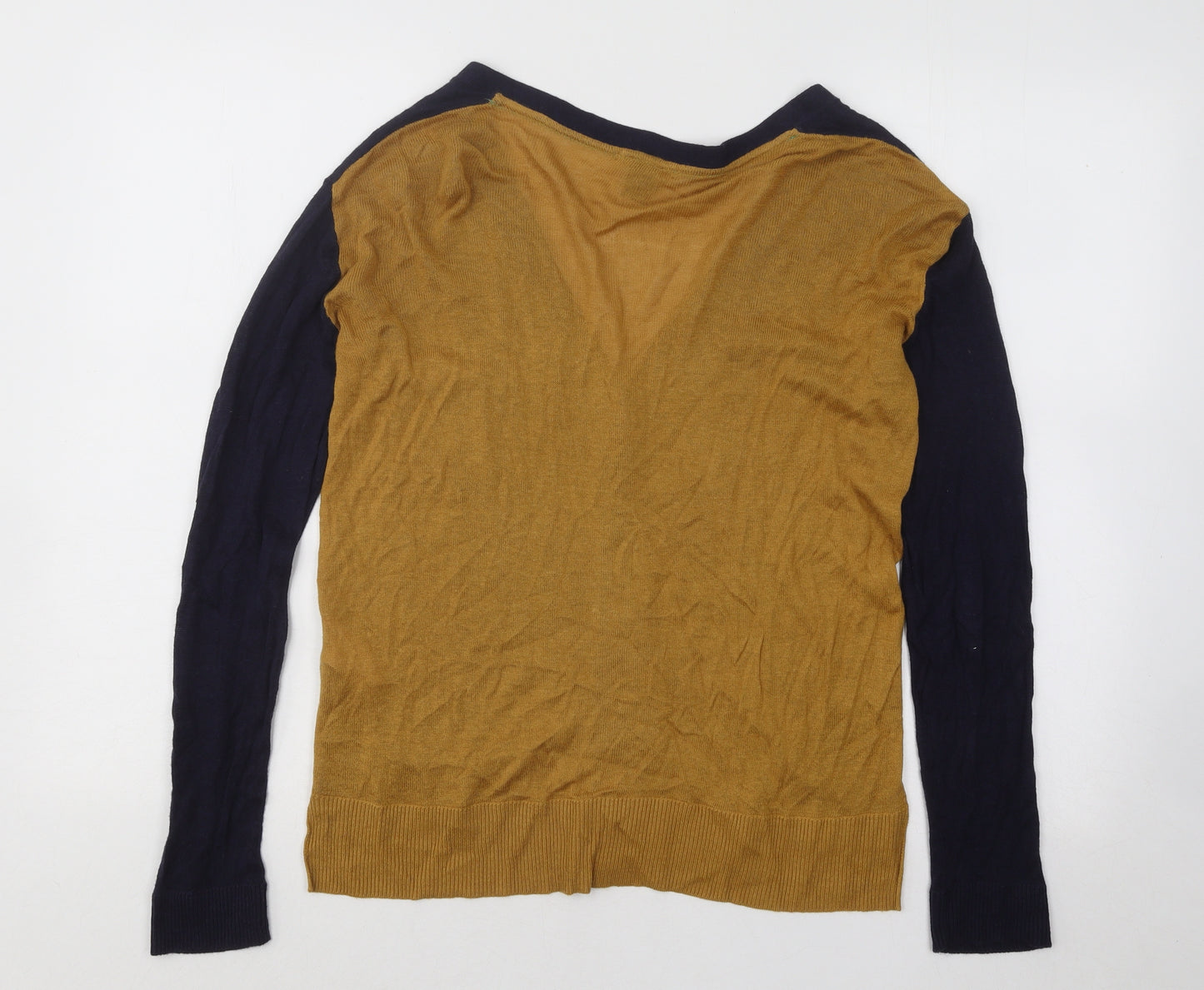 H&M Womens Blue V-Neck Viscose Cardigan Jumper Size XS