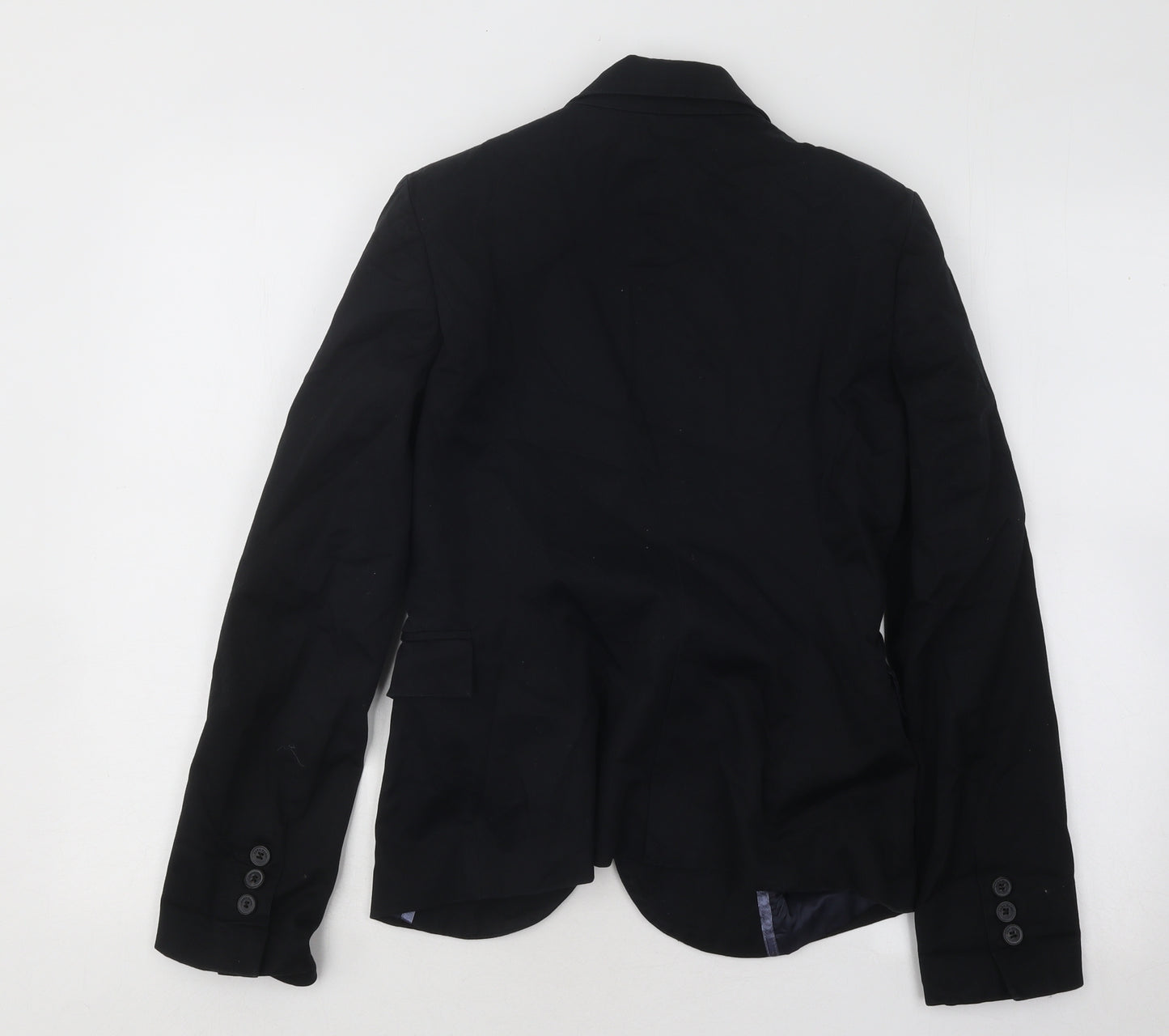 Zara Womens Black Jacket Blazer Size S Button