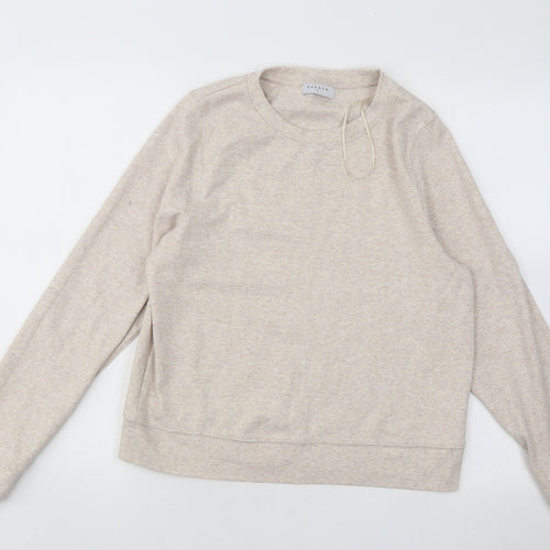 Papaya Womens Pink Cotton Pullover Sweatshirt Size S Pullover