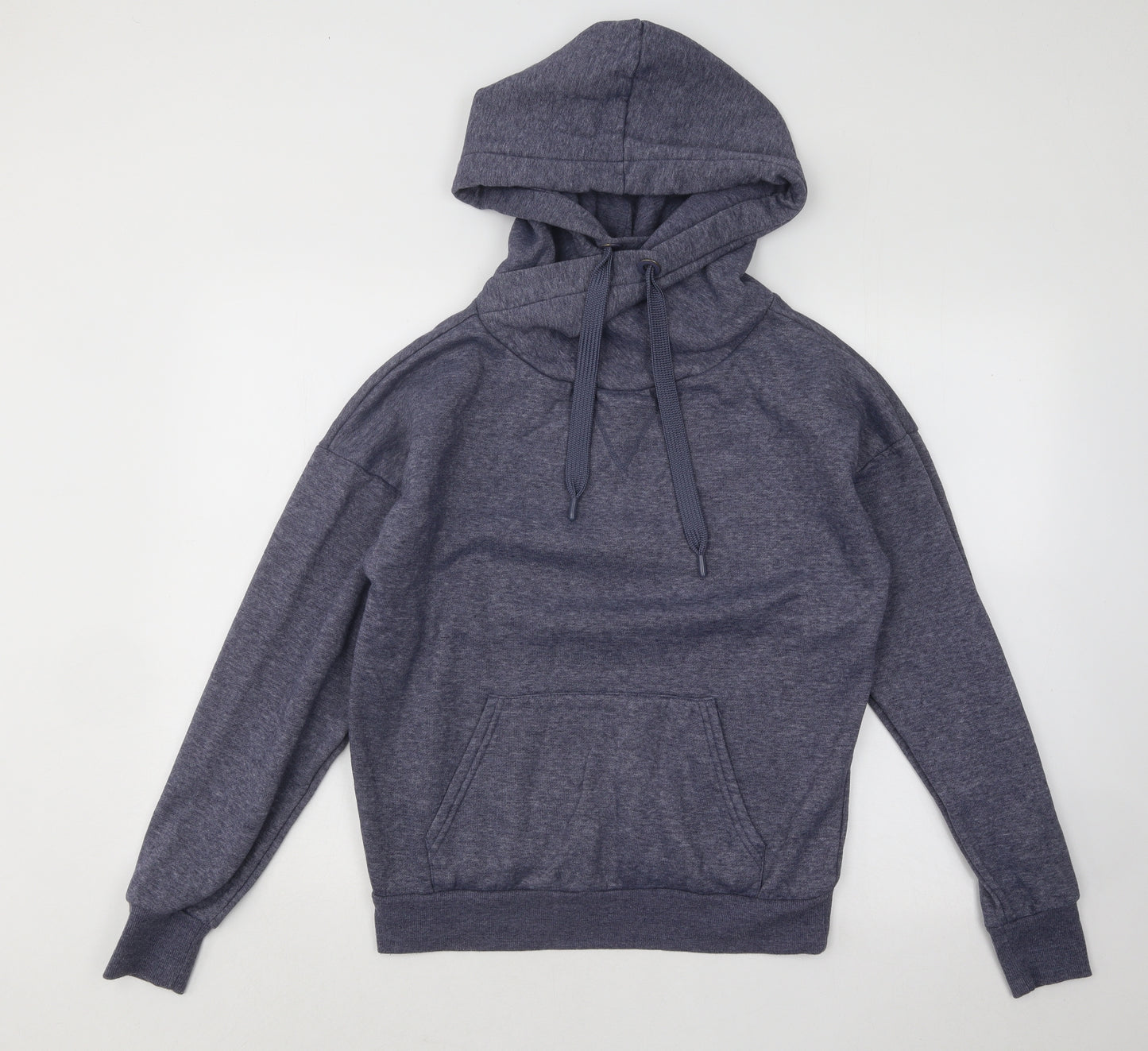 Primark Womens Blue Cotton Pullover Hoodie Size 10 Pullover