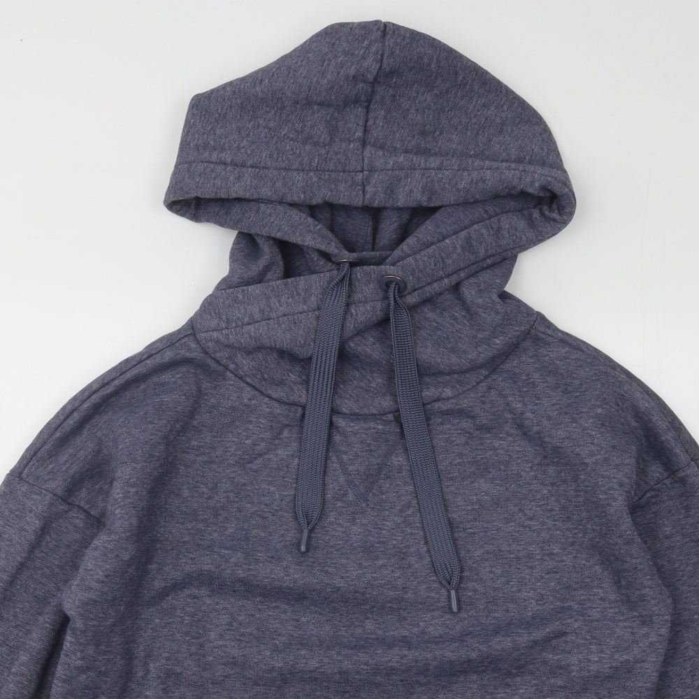 Primark Womens Blue Cotton Pullover Hoodie Size 10 Pullover