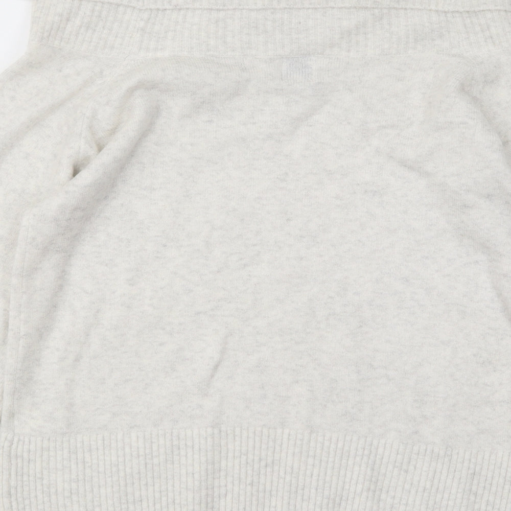 River Island Womens White Roll Neck Acrylic Pullover Jumper Size S