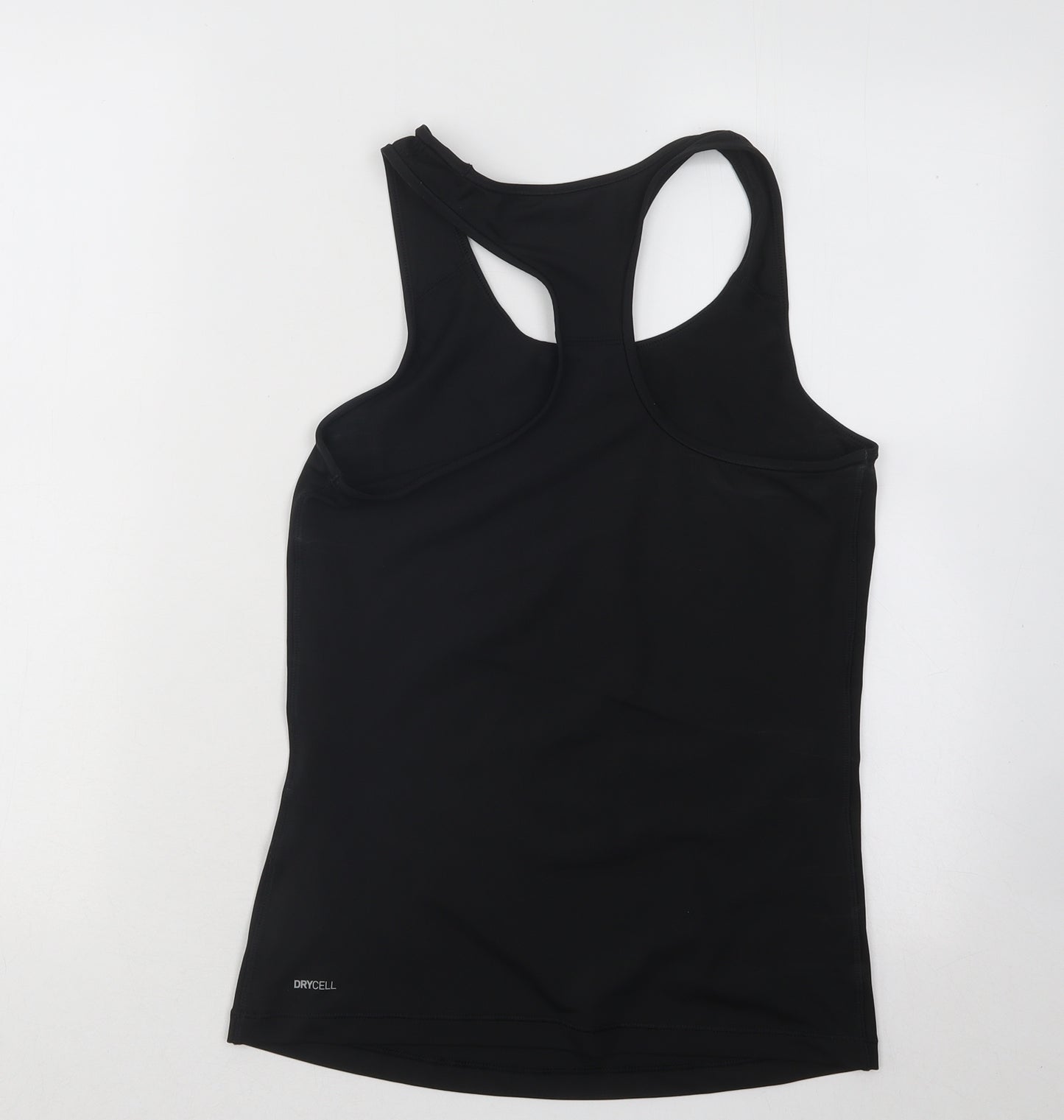 PUMA Womens Black Polyester Basic Tank Size 14 Round Neck Pullover
