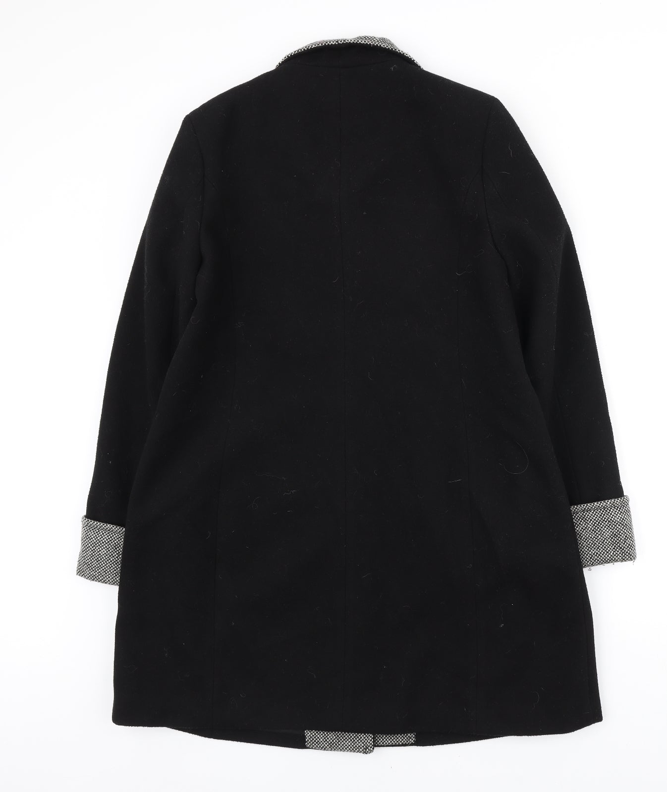 Autonomy Womens Black Overcoat Coat Size M Button