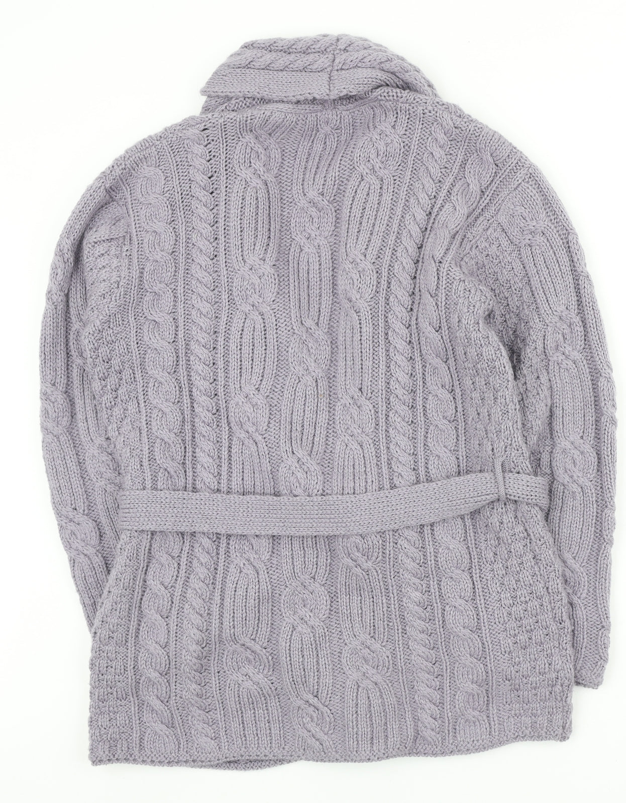 Carraig Donn Womens Yellow V-Neck 100% Merino Wool Cardigan Jumper Size M