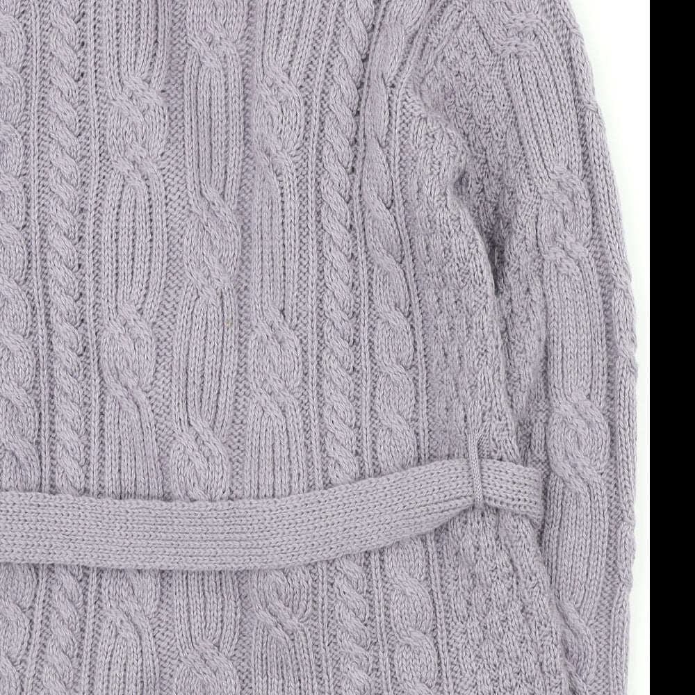 Carraig Donn Womens Yellow V-Neck 100% Merino Wool Cardigan Jumper Size M