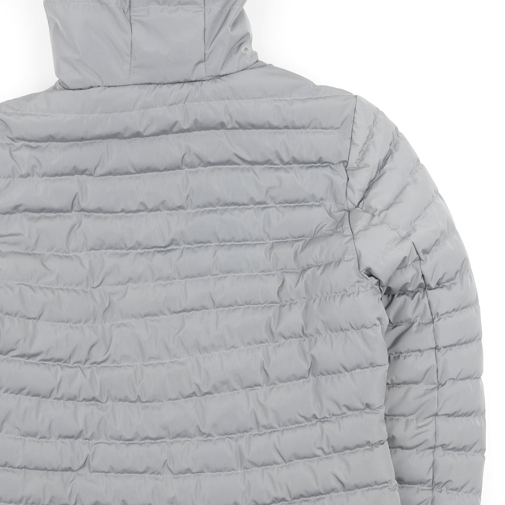 Tokyo Laundry Womens Grey Puffer Jacket Coat Size XL Zip