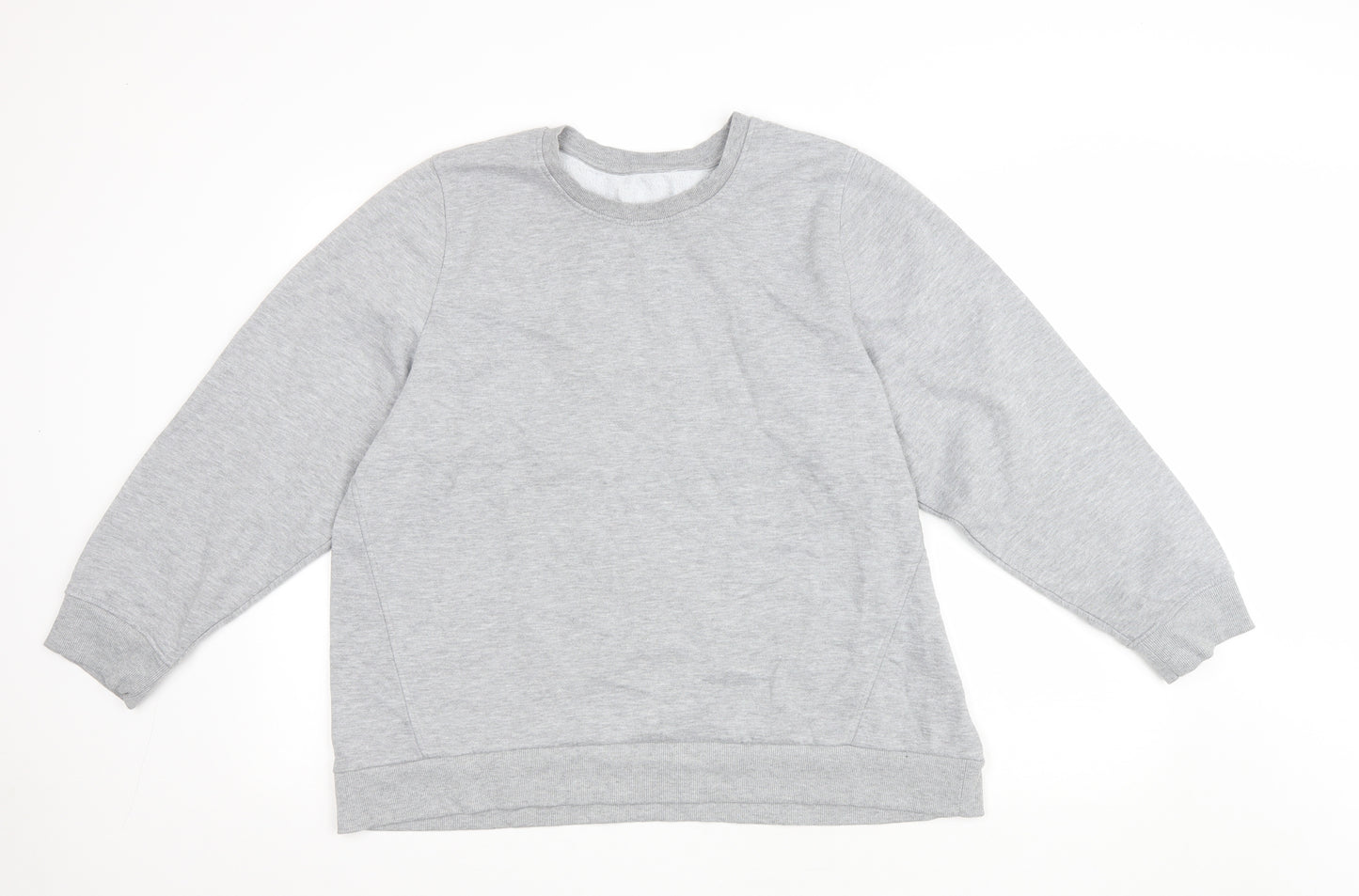 TU Womens Grey Cotton Pullover Sweatshirt Size 20 Pullover