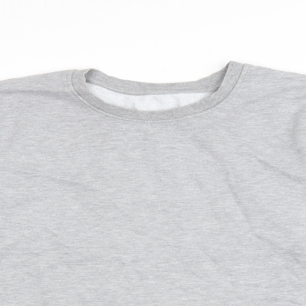 TU Womens Grey Cotton Pullover Sweatshirt Size 20 Pullover