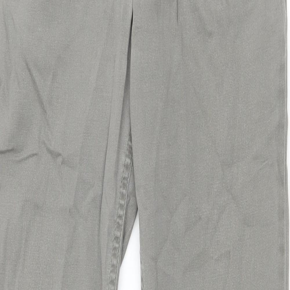 George Womens Grey Cotton Bootcut Jeans Size 8 L31 in Regular Zip