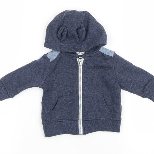 Primark Baby Blue Jacket Size 0-3 Months Zip