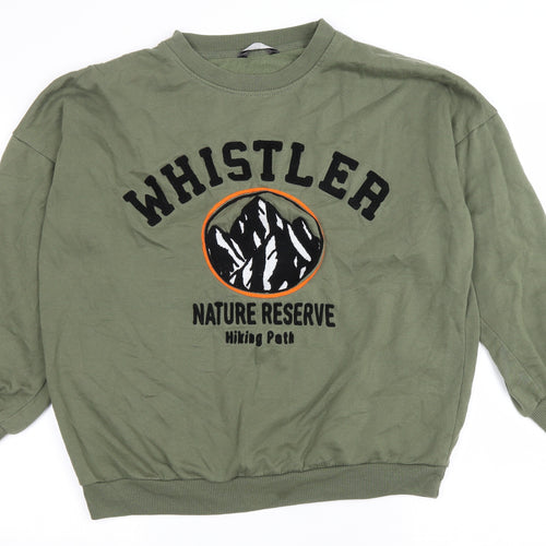 PEP&CO Mens Green Cotton Pullover Sweatshirt Size S - Whistler