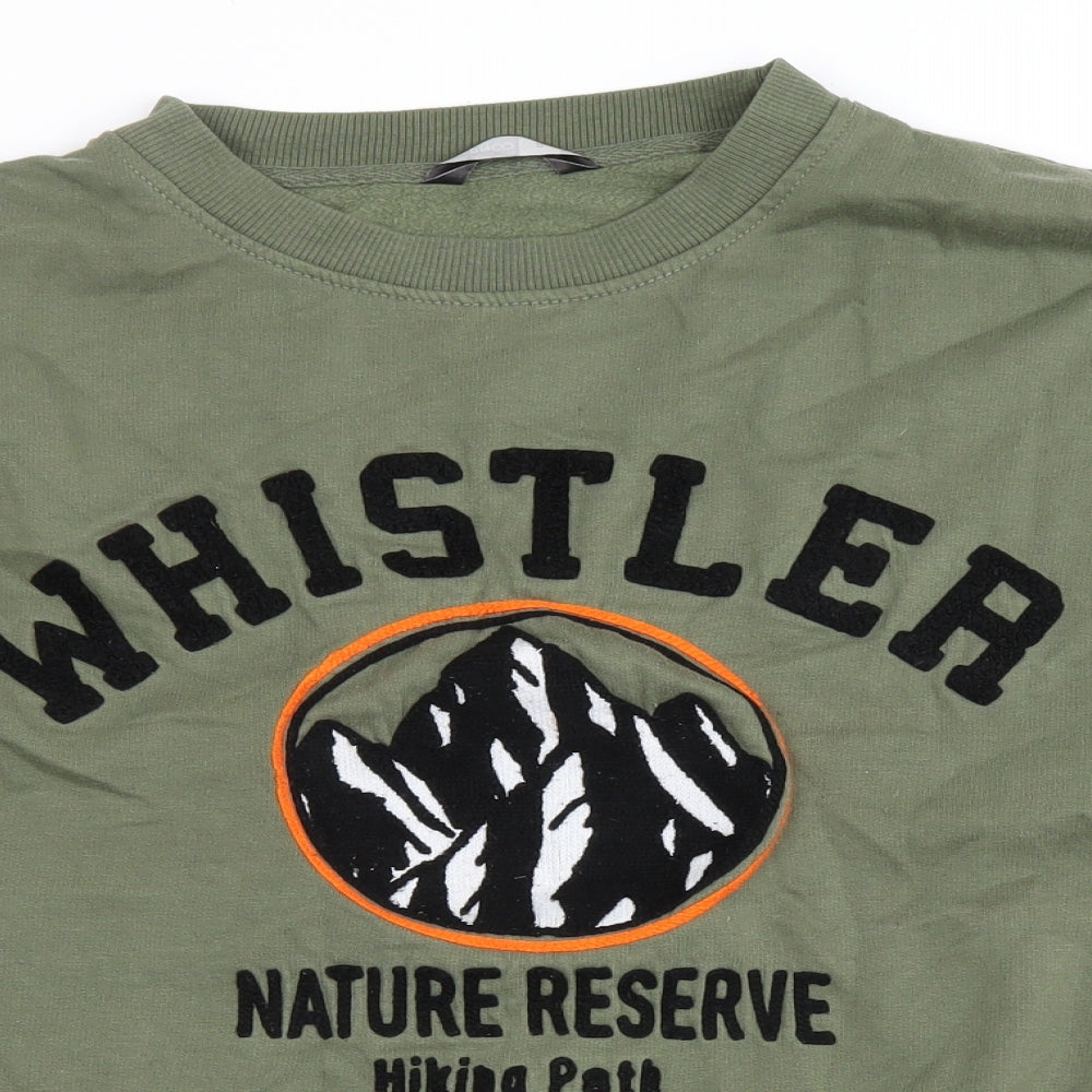 PEP&CO Mens Green Cotton Pullover Sweatshirt Size S - Whistler