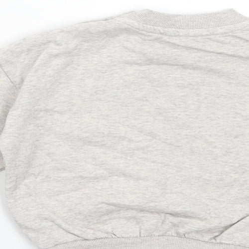 George Baby Grey Cotton Pullover Jumper Size 12-18 Months Pullover - Rainbow