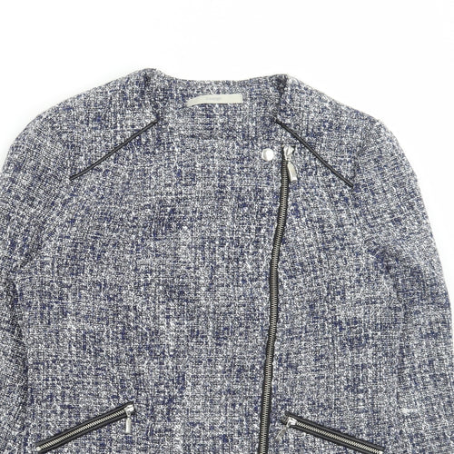 George Womens Blue Jacket Size 10 Zip