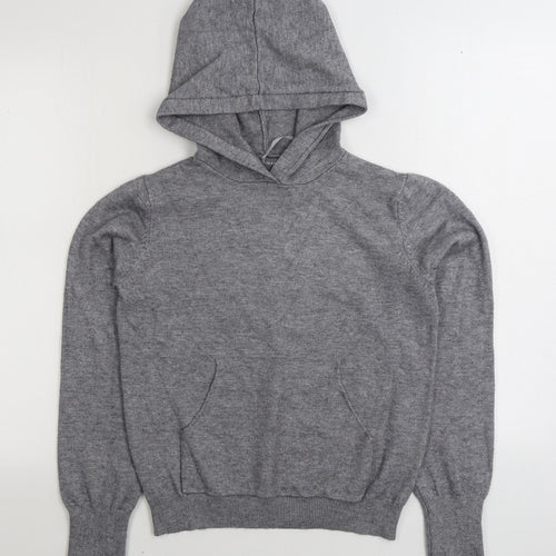 Primark Womens Grey Viscose Pullover Hoodie Size XS Pullover