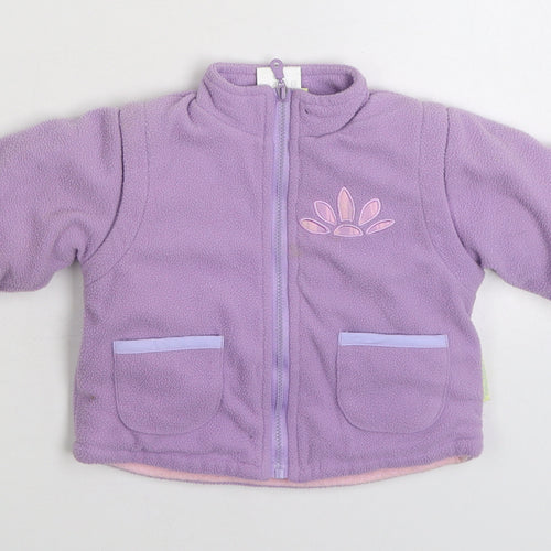 Celebrity Baby Girls Purple Jacket Size 3-6 Months Zip