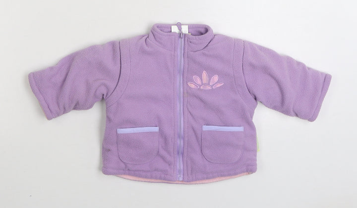 Celebrity Baby Girls Purple Jacket Size 3-6 Months Zip