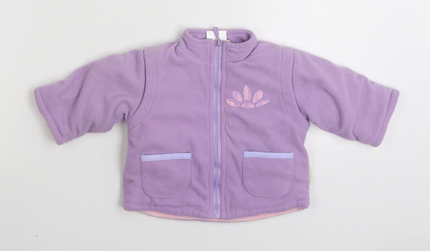 Celebrity Baby Girls Purple Jacket Size 3-6 Months Zip