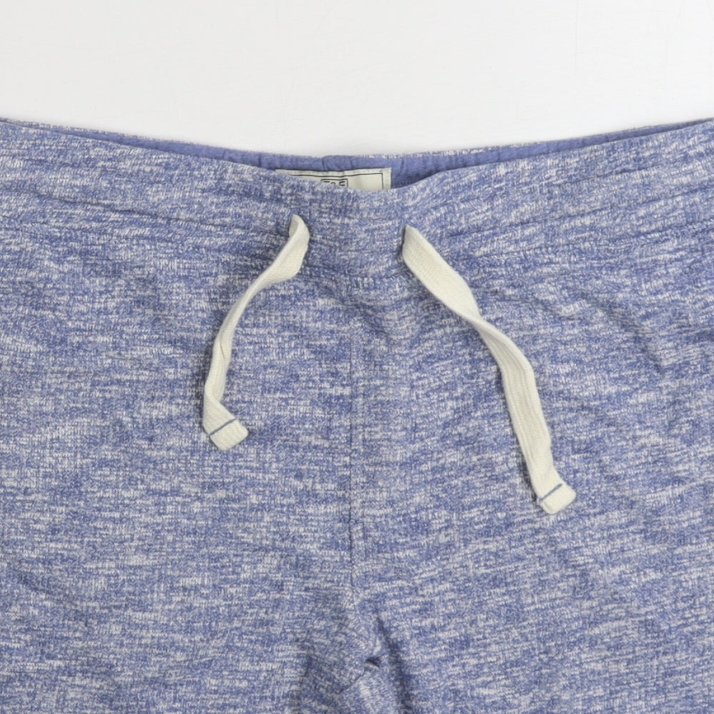 F&F Mens Blue Cotton Sweat Shorts Size M L9 in Regular Drawstring