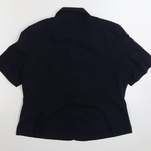 Mackays Womens Blue Jacket Blazer Size 18 Button