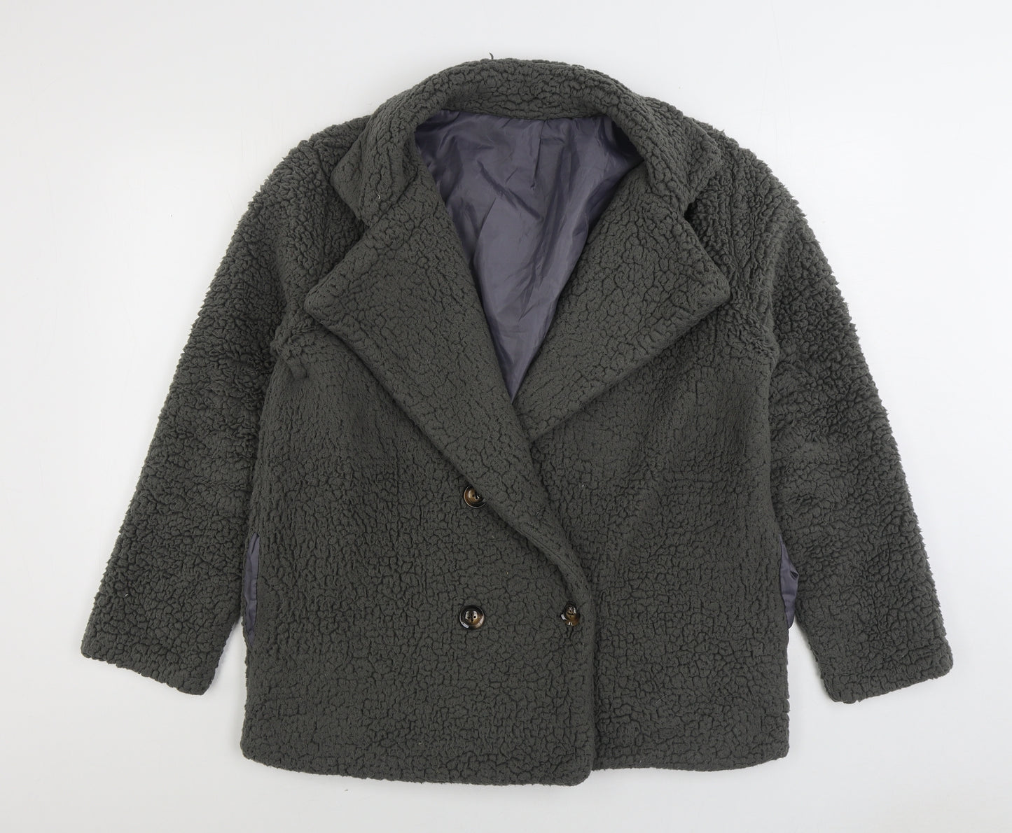 Preworn Womens Grey Jacket Size L Button