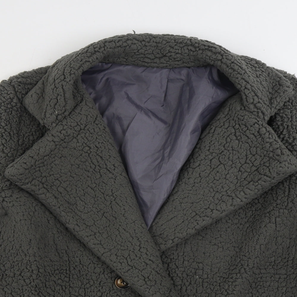Preworn Womens Grey Jacket Size L Button