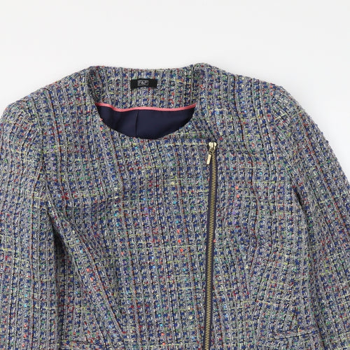 F&F Womens Blue Jacket Size 10 Zip
