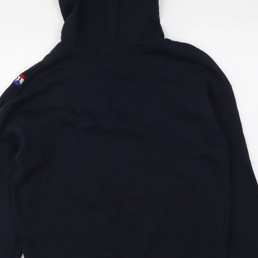 Tommy Hilfiger Mens Blue Cotton Pullover Hoodie Size L