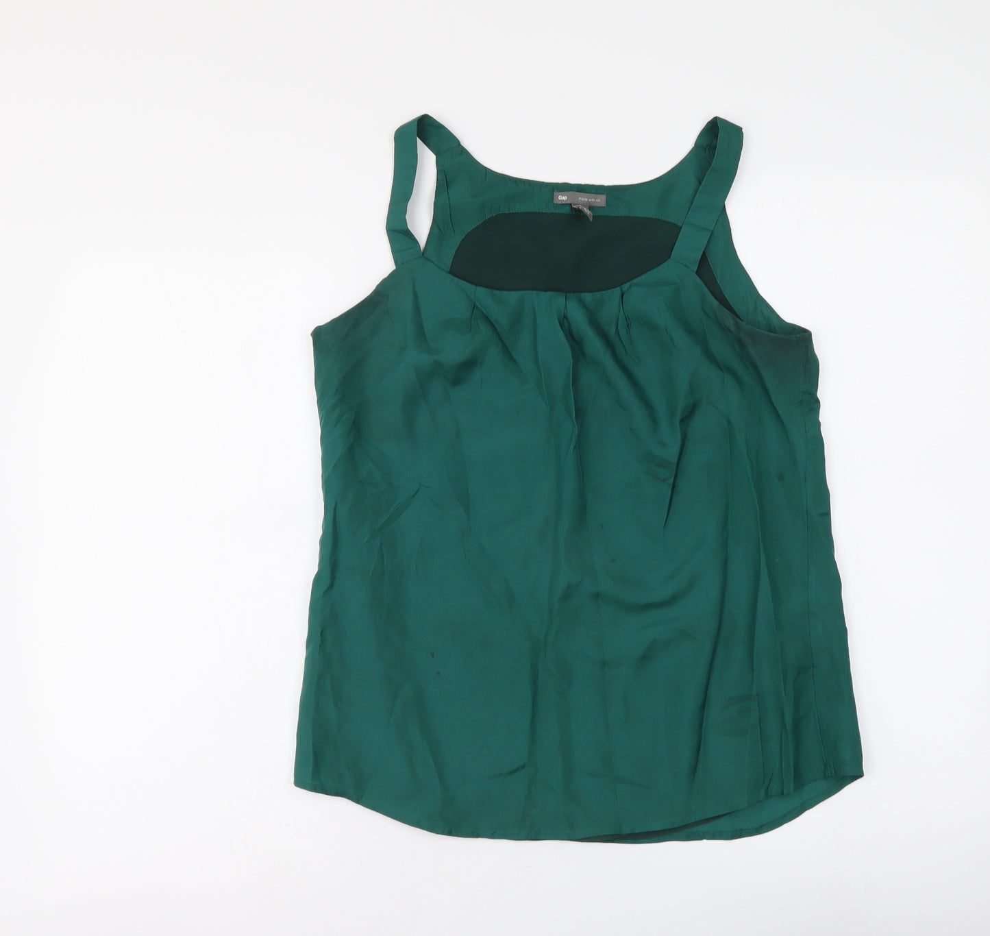 Gap Womens Green Polyester Camisole Tank Size 8 Round Neck