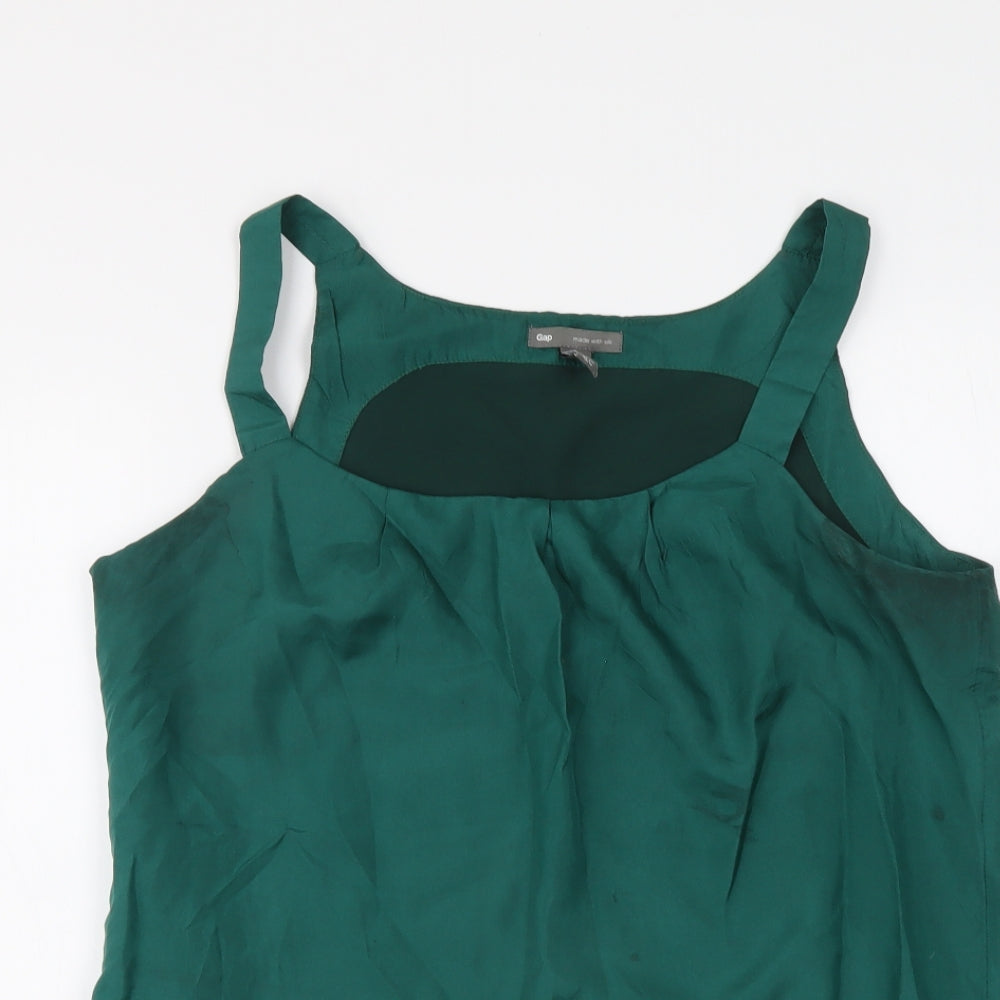 Gap Womens Green Polyester Camisole Tank Size 8 Round Neck