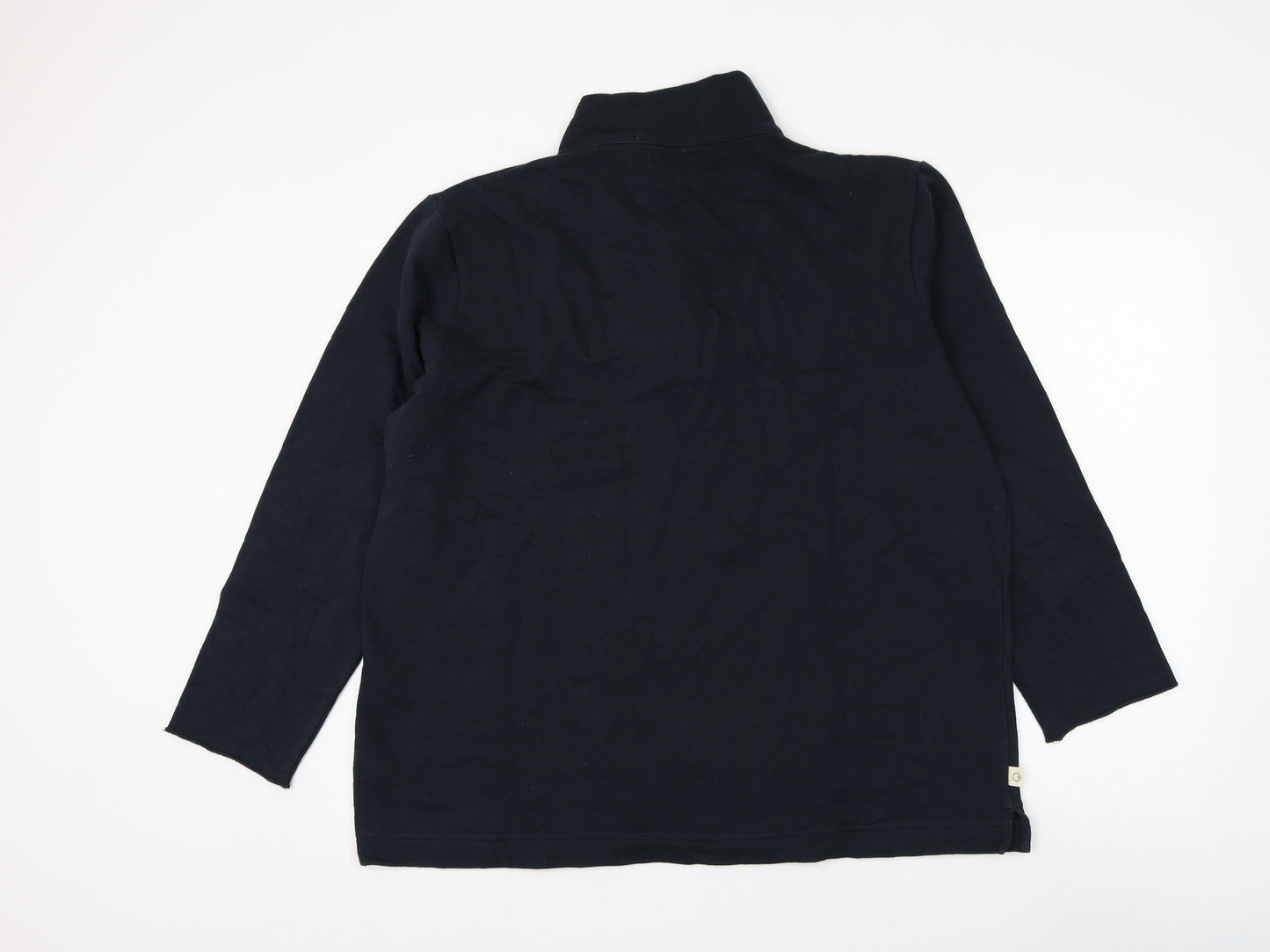 Preworn Mens Blue Cotton Henley Sweatshirt Size L