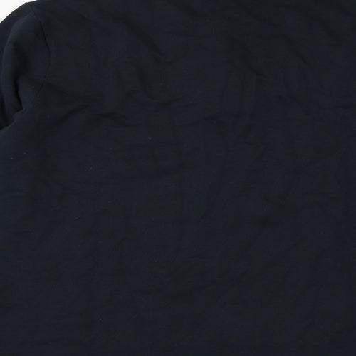 Preworn Mens Blue Cotton Henley Sweatshirt Size L