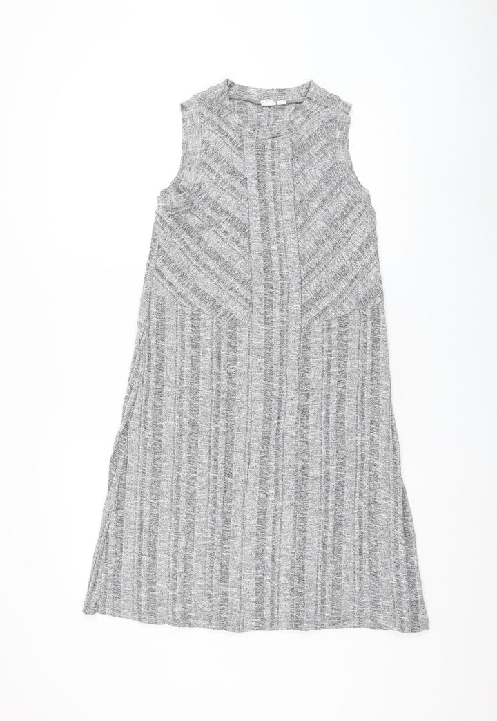 Gap Womens Grey Rayon Shift Size M Round Neck Pullover