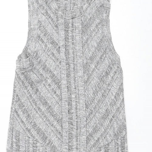 Gap Womens Grey Rayon Shift Size M Round Neck Pullover